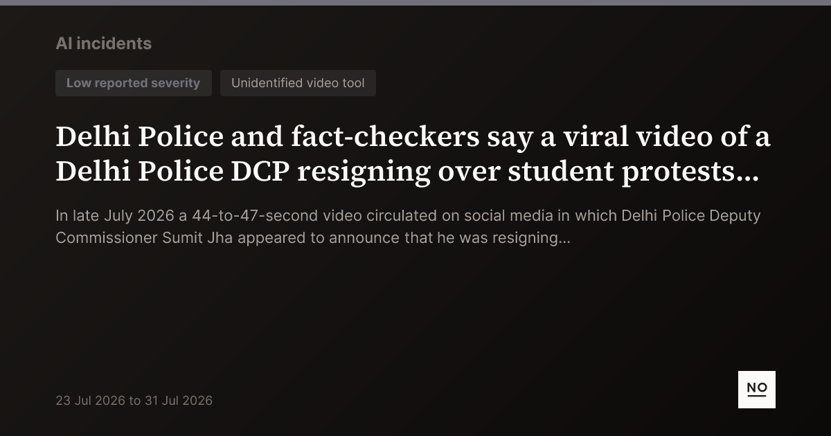 Delhi Police and fact-checkers say a viral video of a Delhi Police DCP ...