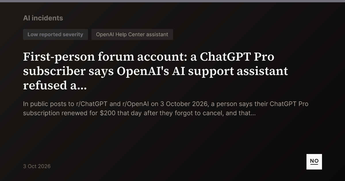 First-person forum account: a ChatGPT Pro subscriber says OpenAI's AI ...